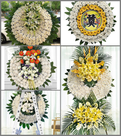 广东梅州市丰顺县汤坑镇黎峰村花圈速递